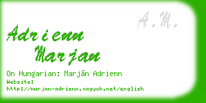 adrienn marjan business card